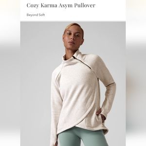 Athleta Cozy Karma Twist Neck Sweatshirt